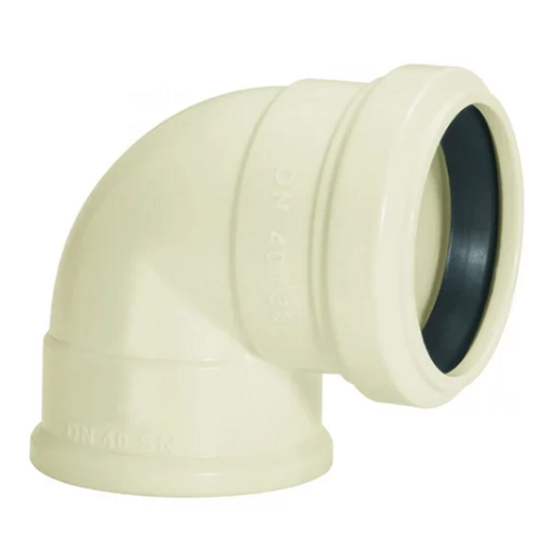 Joelho para Esgoto 90° de 40mm com Anel Amanco